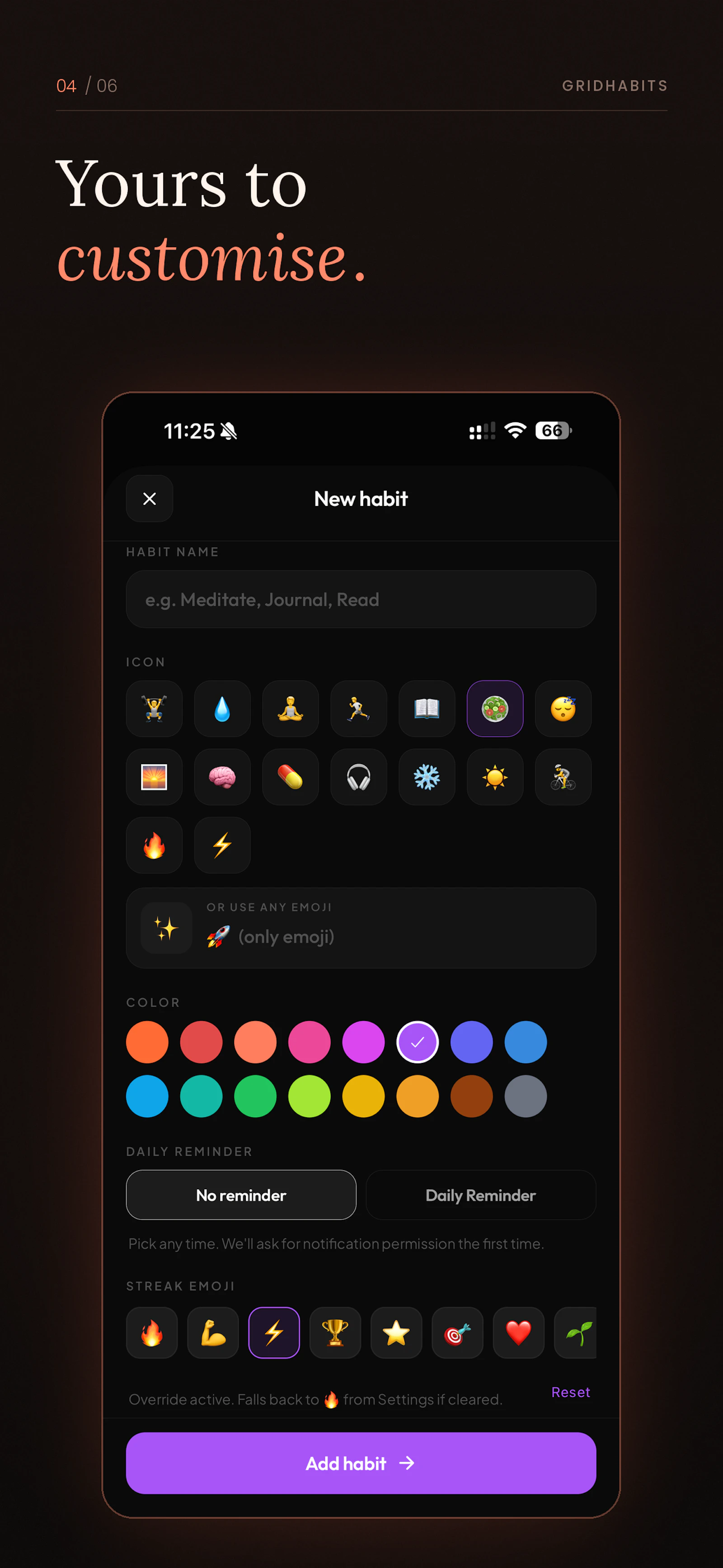GridHabits screenshot 5