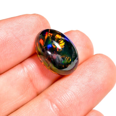 6.5 Ct Natural Black Ethiopian Opal