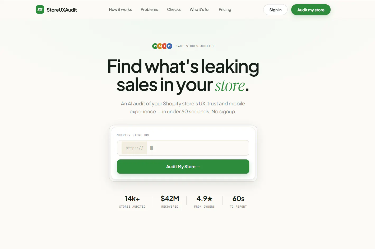 Store UX Audit gallery image