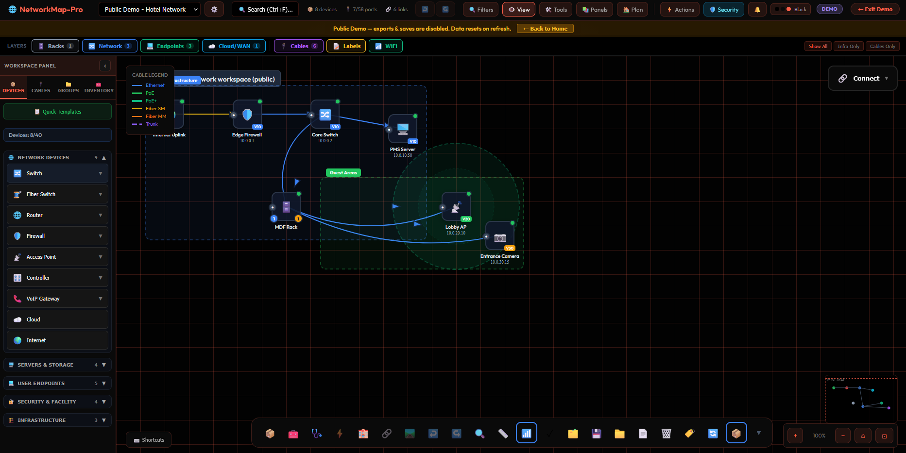 NetworkMap-Pro - Screenshot 3 showing product features and functionality