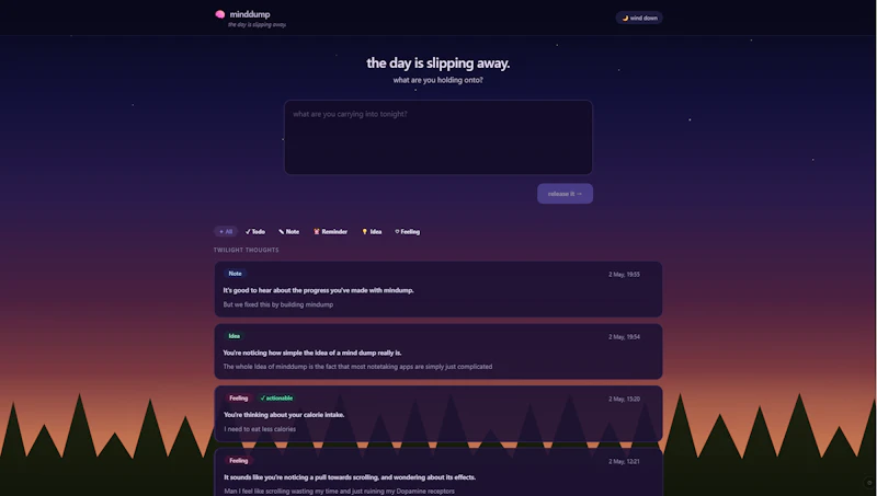 MindDump screenshot 1