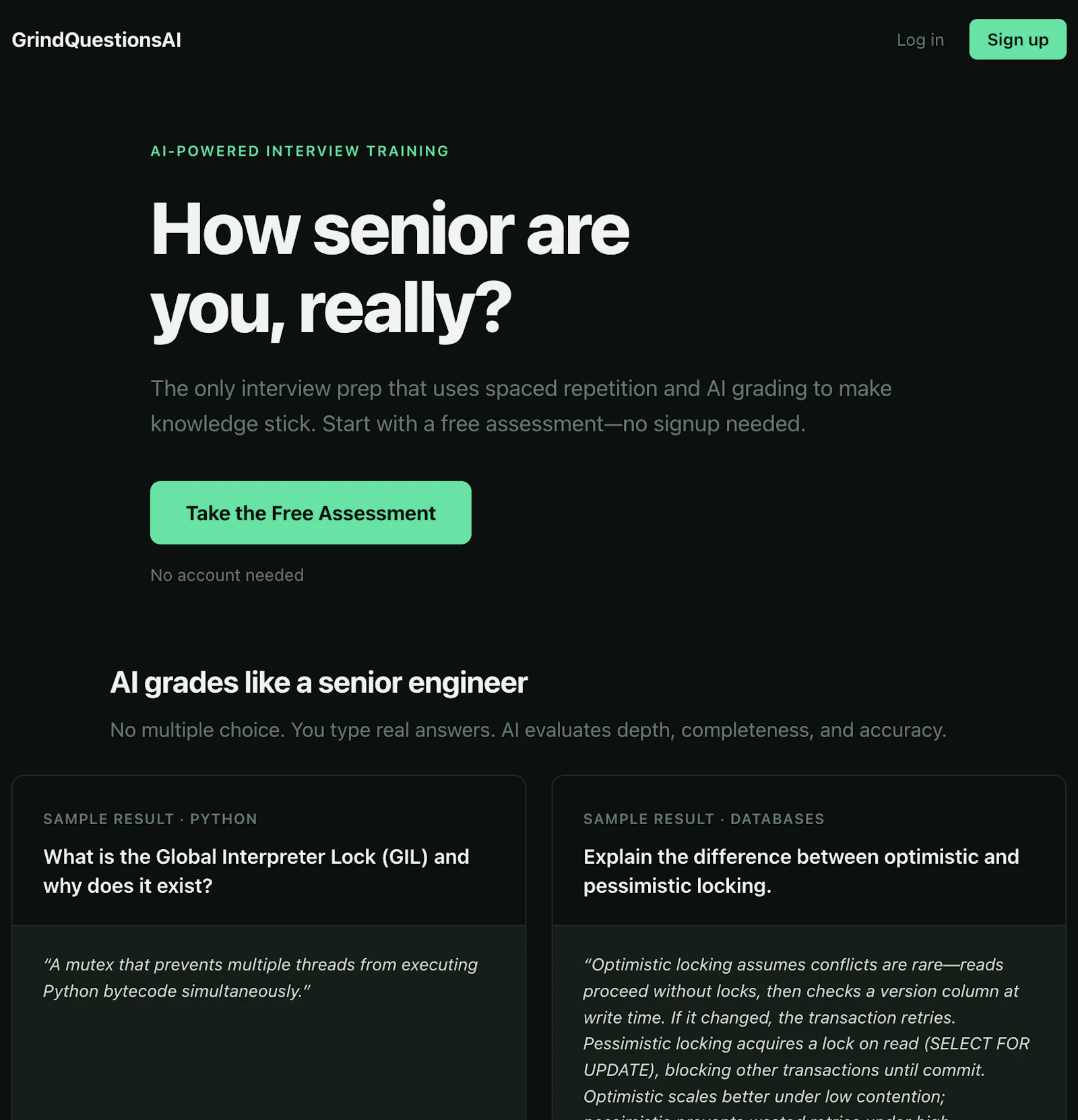 Grind Interview Questions screenshot 2