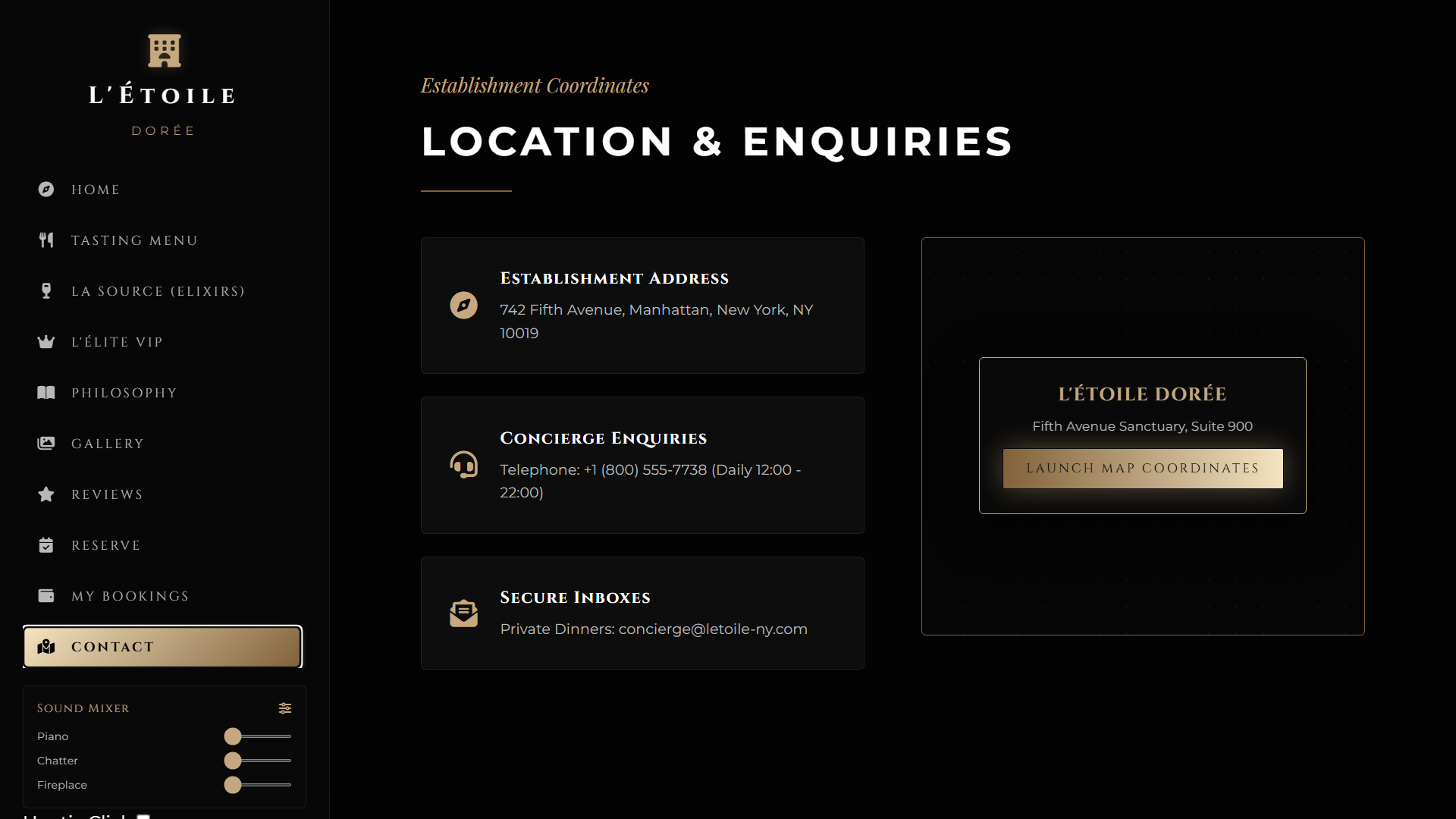  Premium Restaurant website template gallery image