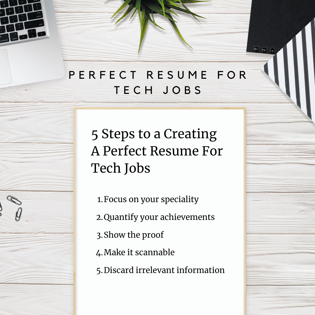 Perfect Resume for Tech Jobs Template gallery image
