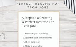Perfect Resume for Tech Jobs Template media 3