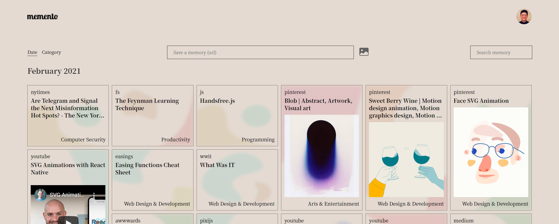 Memento gallery image