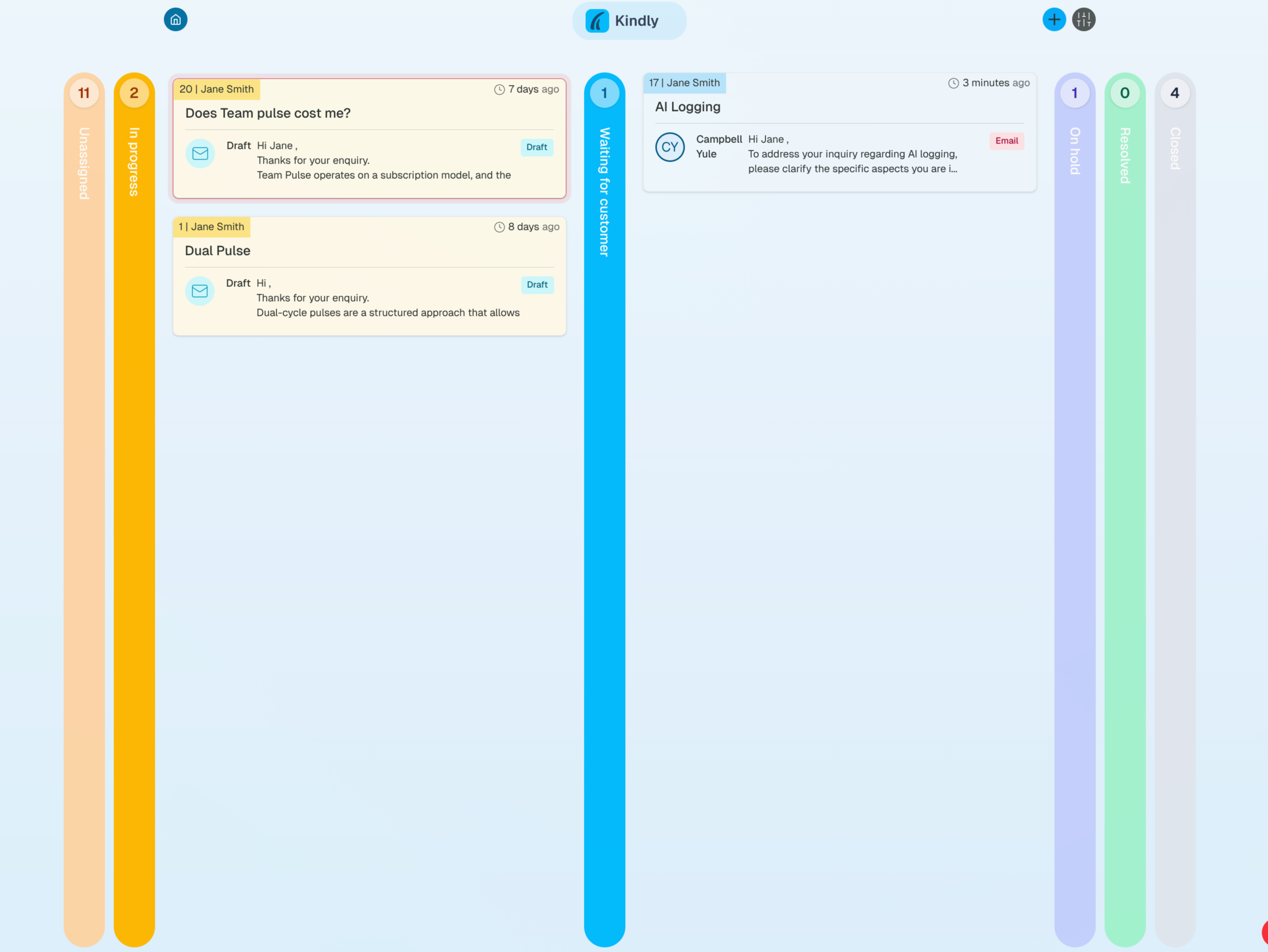 Kindly - Screenshot 2 showing product features and functionality