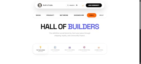 Built In Public gallery image