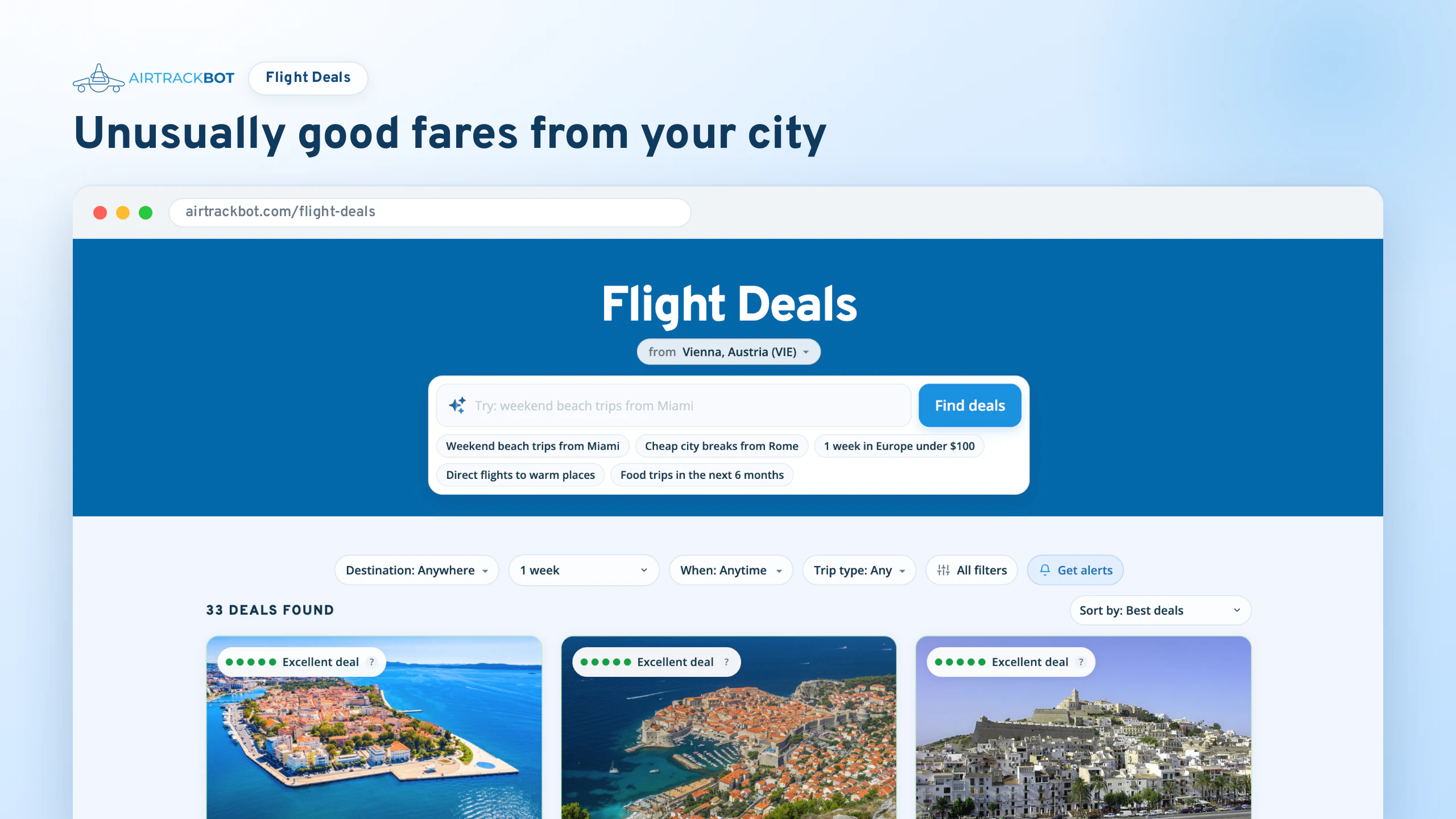 AirTrackBot • Flight Deals screenshot 1