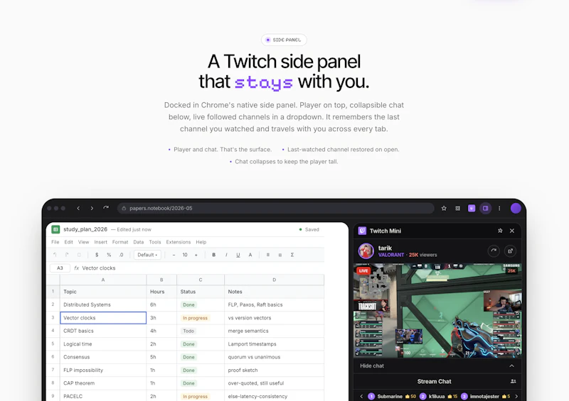 Twitch Mini Player screenshot 2