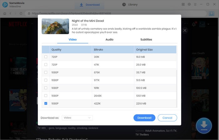 Mídia 5 de Downloade de vídeo de vídeo de vídeo de vídeo - Faça o download de vídeos de diferentes plataformas de streaming.