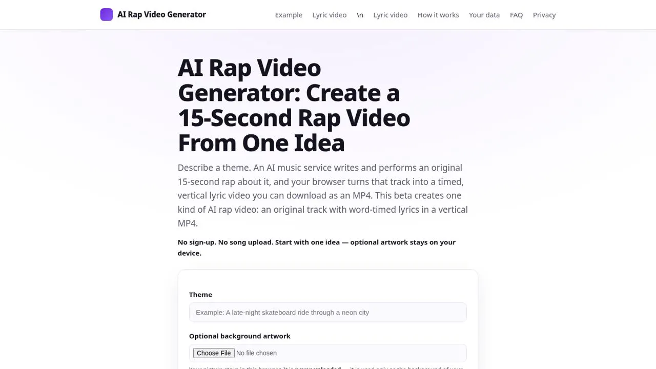 GetAIRapVideo gallery image