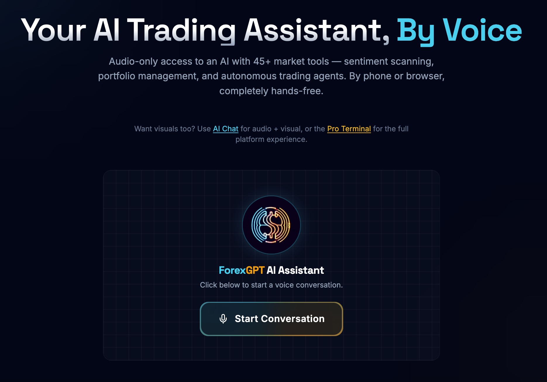 ForexGPT® Voice/Chat controlled trading gallery image