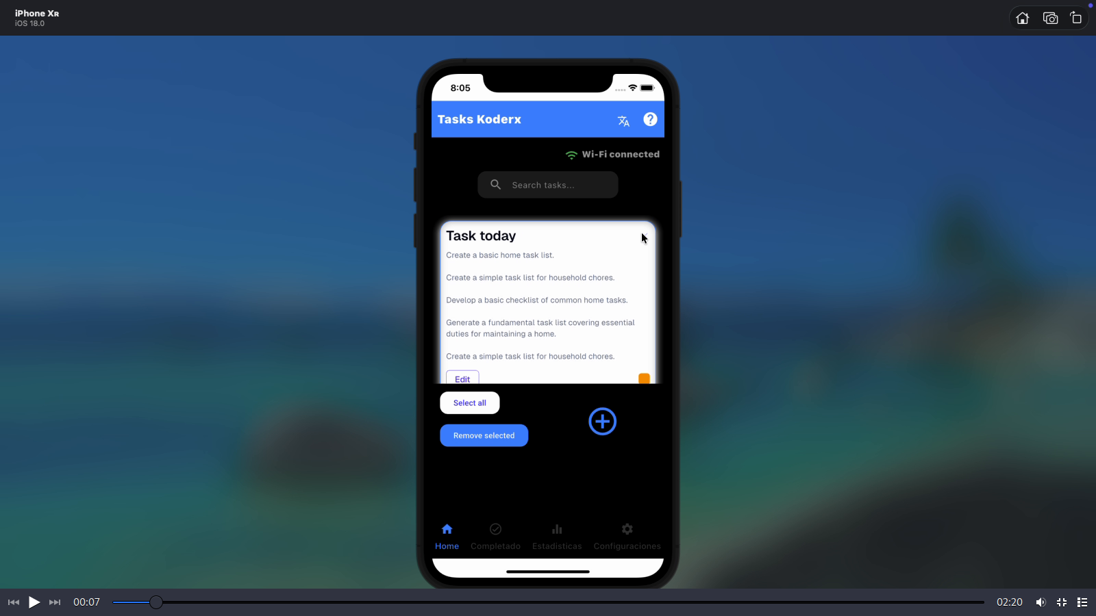Tasks IA Koderx - Main product screenshot demonstrating key features and user interface