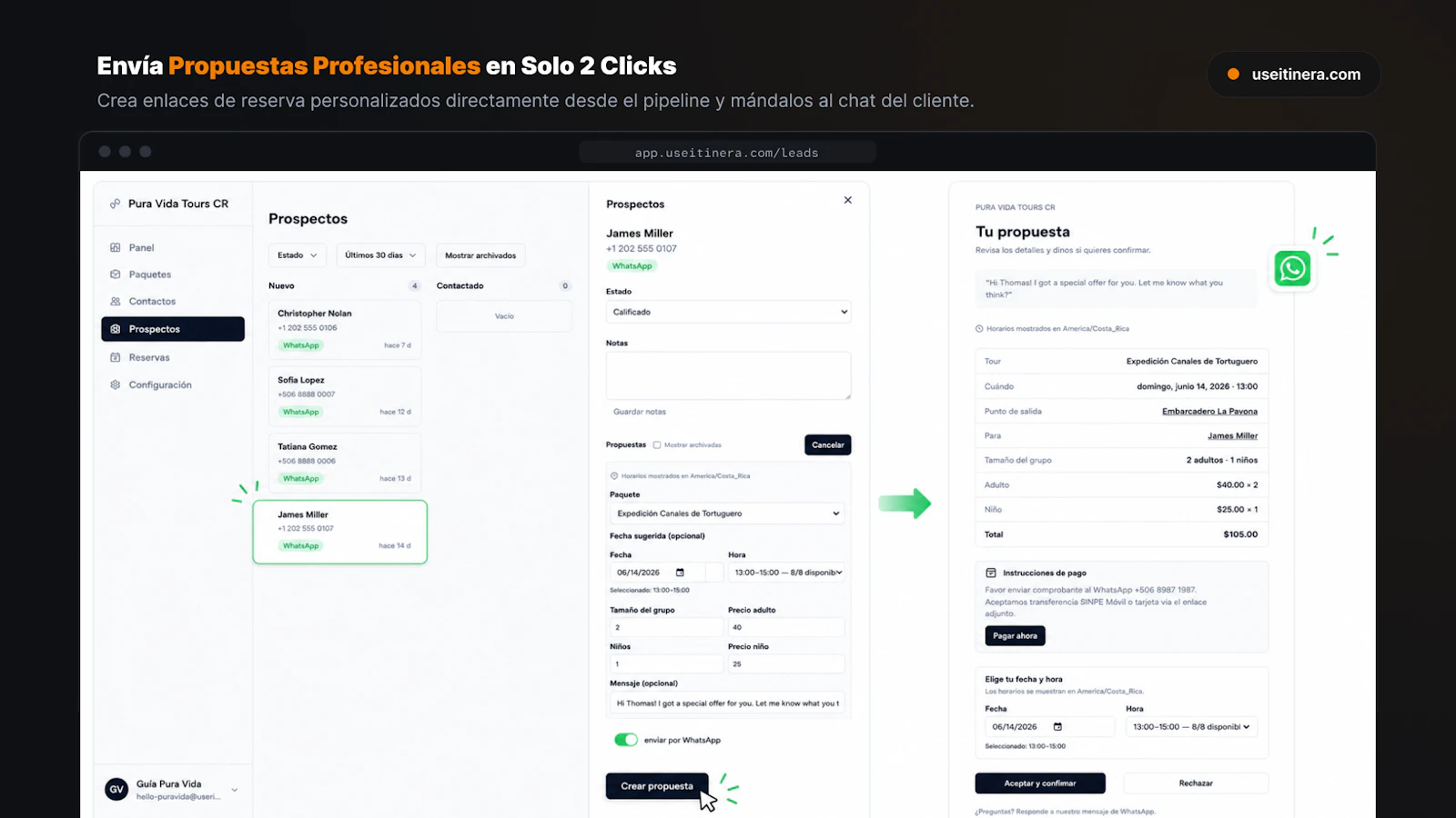 Itinera CRM screenshot 3