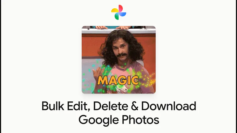 Bulk Edit/Delete/Download Google Photos screenshot 1 (video preview)