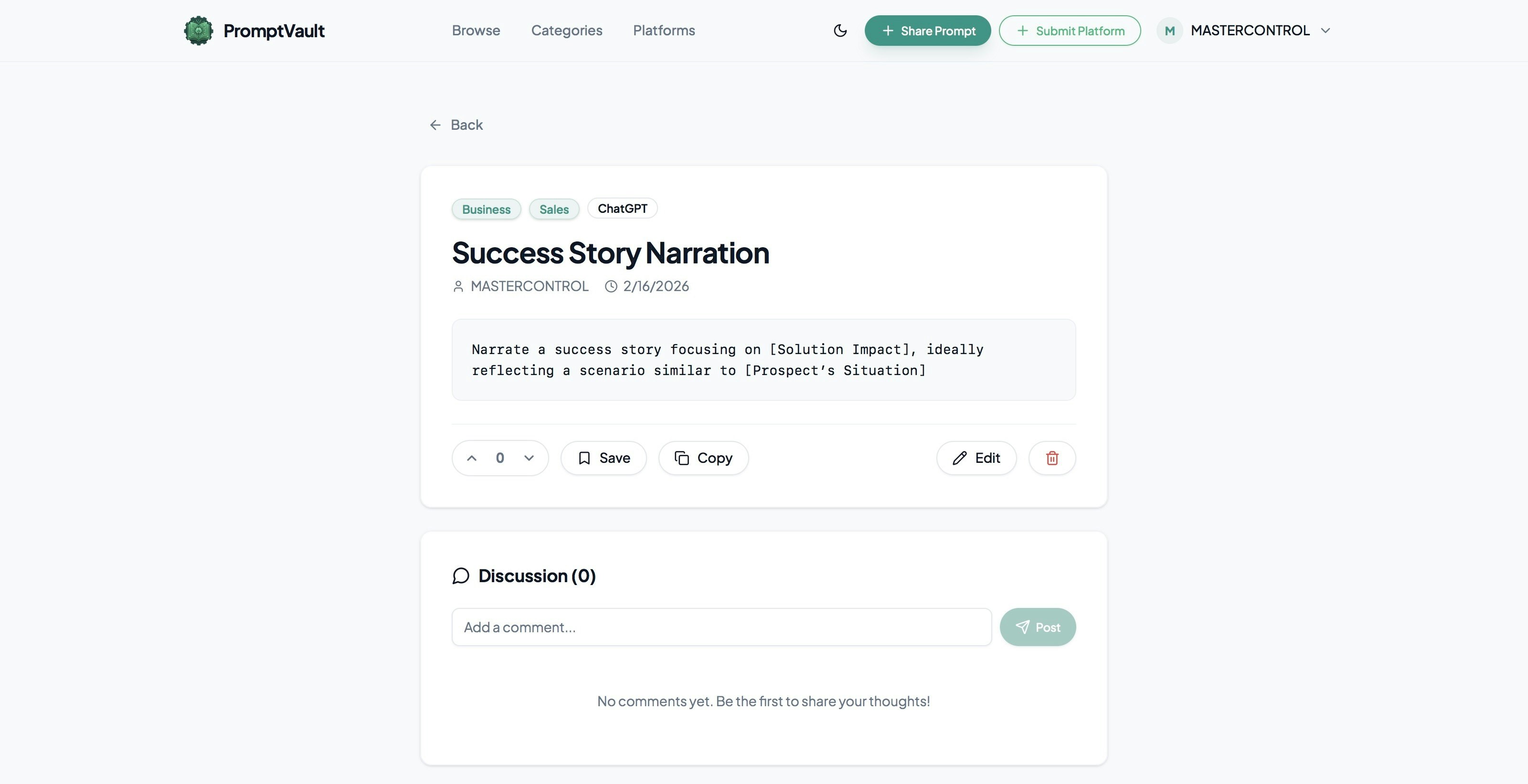 PromptVault 2026 gallery image