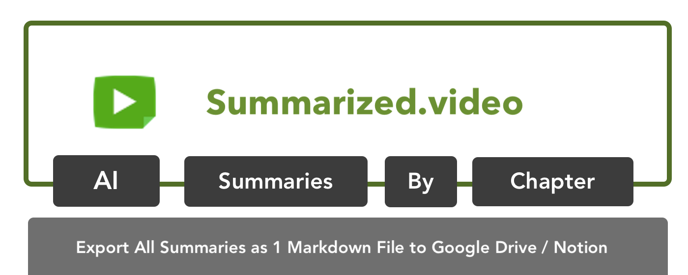 Youtube Chapter Summary Chrome Extension gallery image