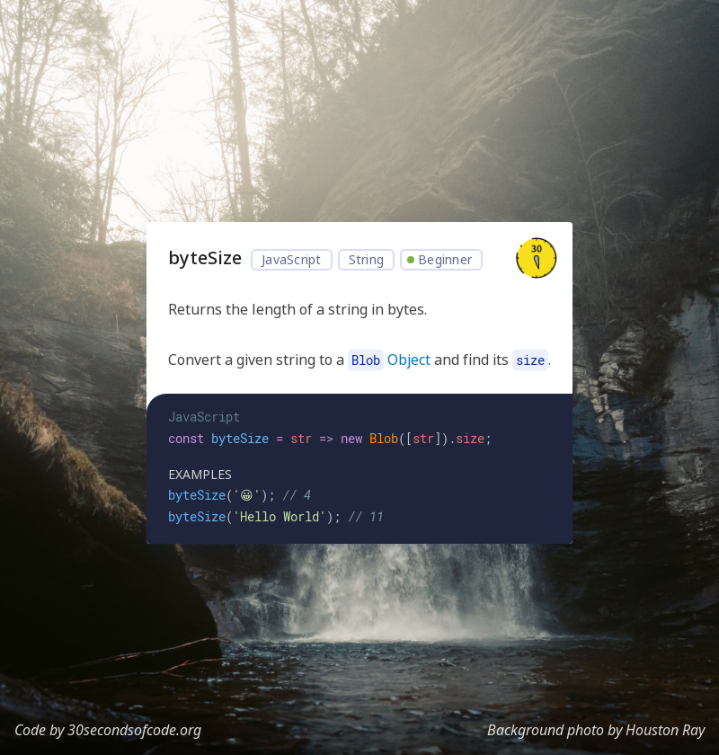 30 seconds of code gallery image