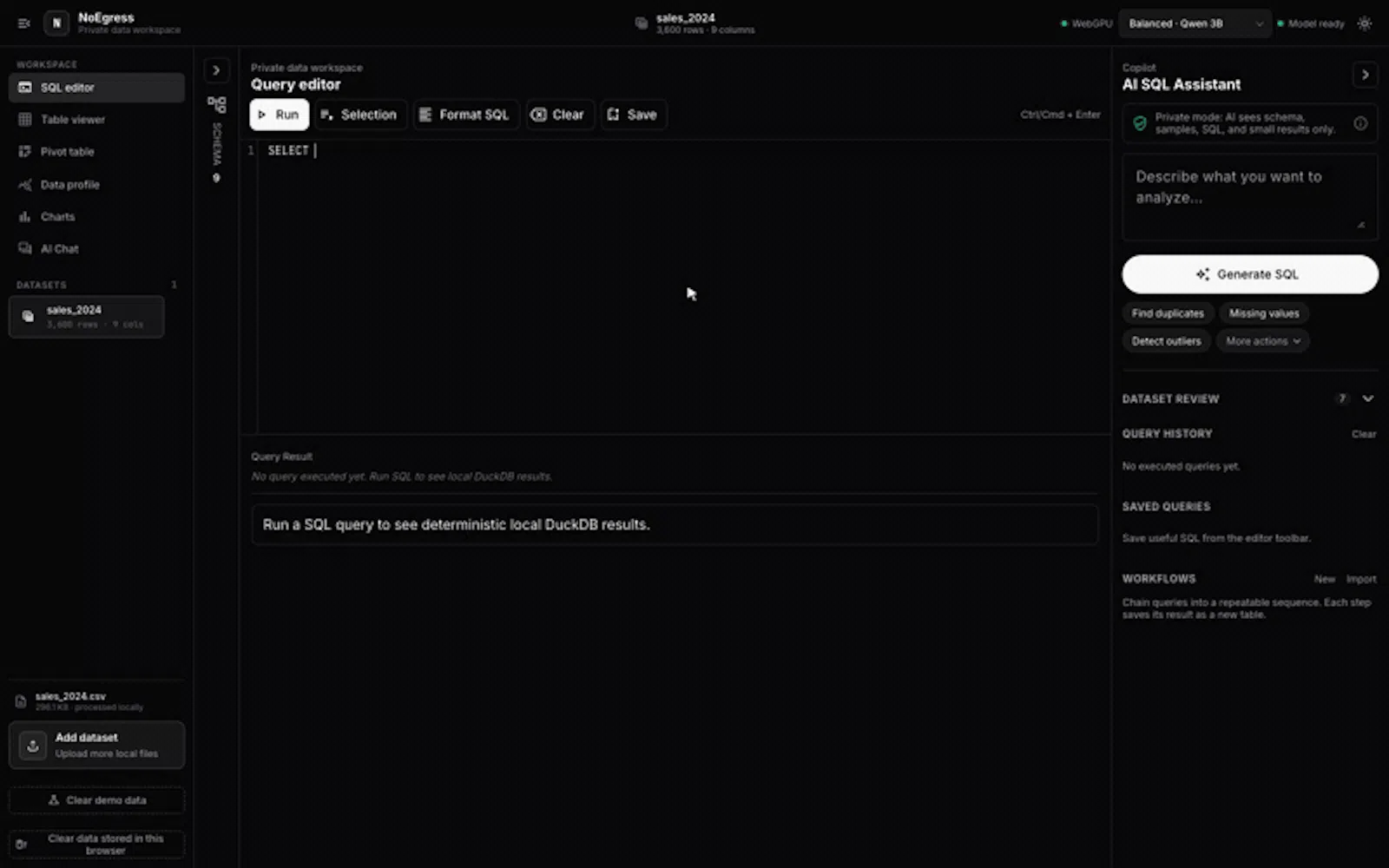 NoEgress - Private Data Workspace screenshot 7