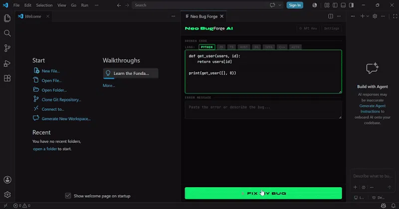 NEO BUG FORGE screenshot 1