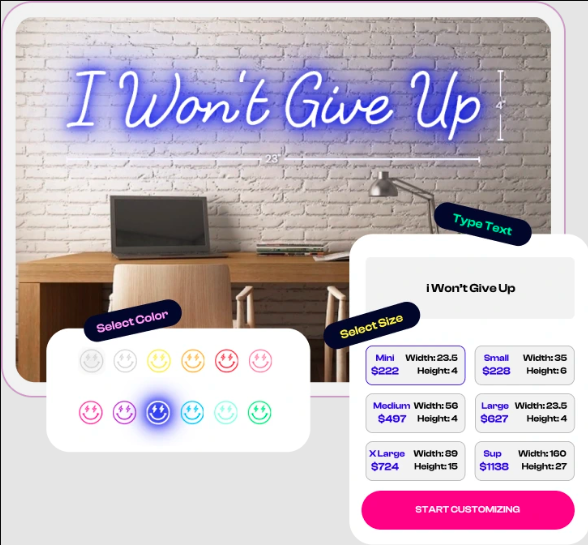 Tạo neon tùy chỉnh của riêng bạn |Createneon