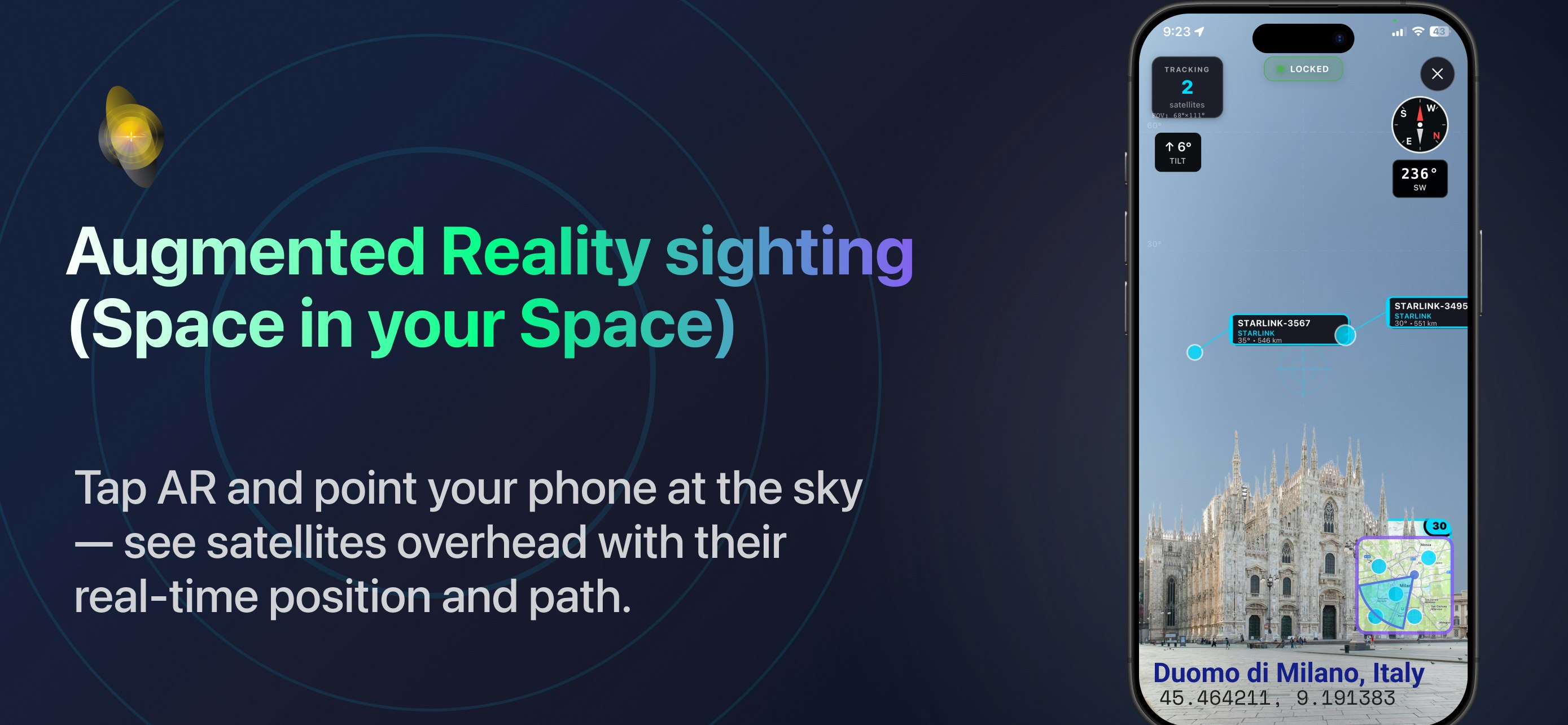 SpaceSight24 - ISS & Satellite Tracker - Screenshot 4 showing product features and functionality