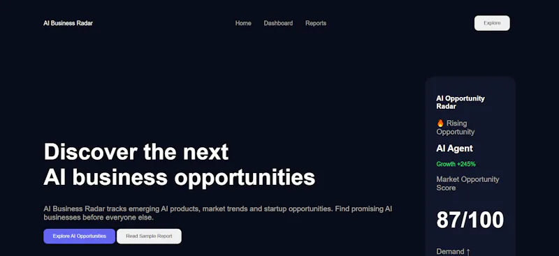 Ainexa AI Radar screenshot 2
