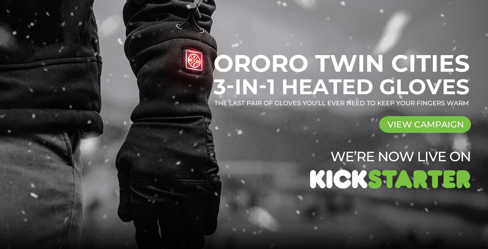 ORORO Twin Cities: World's First 3-in-1 Heated Gloves