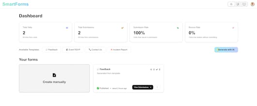 SmartForms | AI form generation gallery image