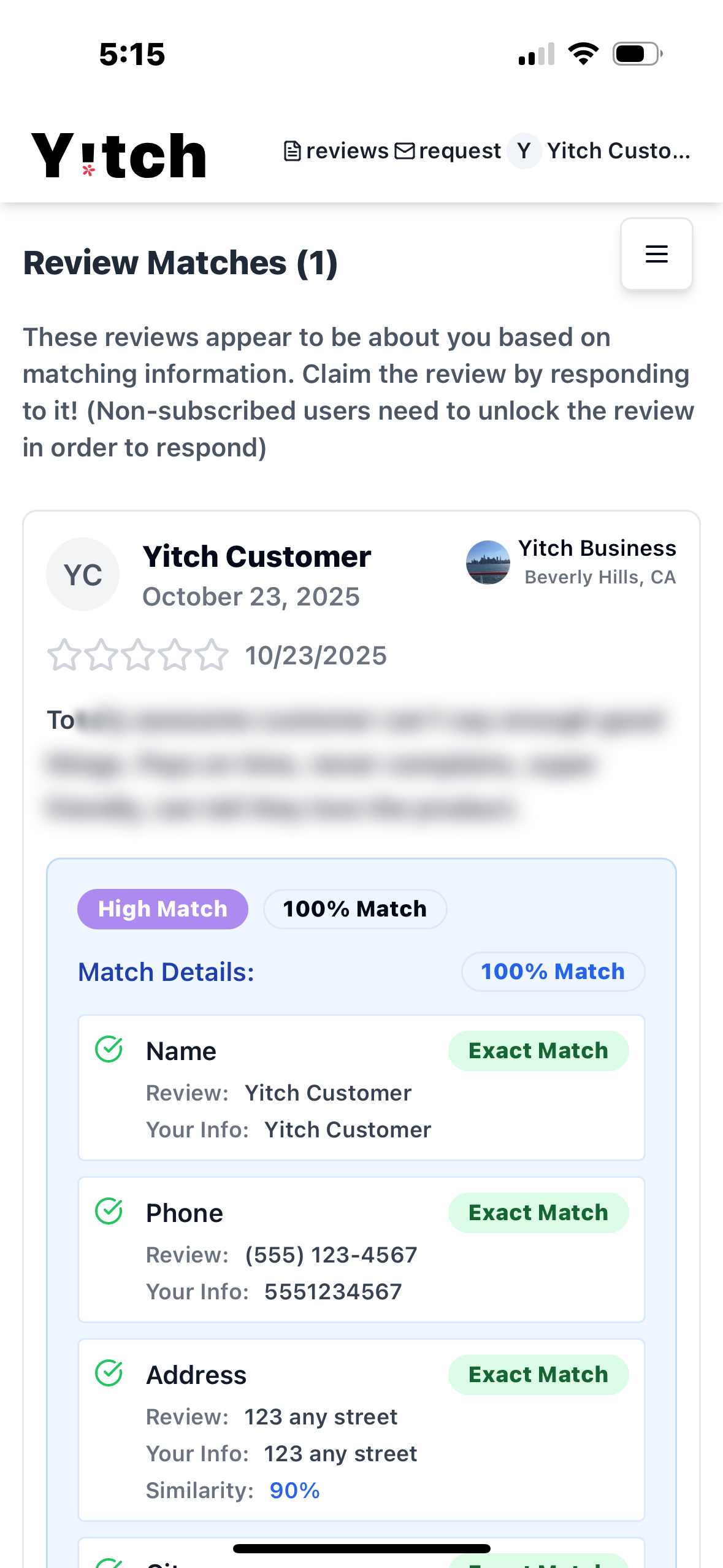 Yitch - Rate and Review Your Customers. gallery image