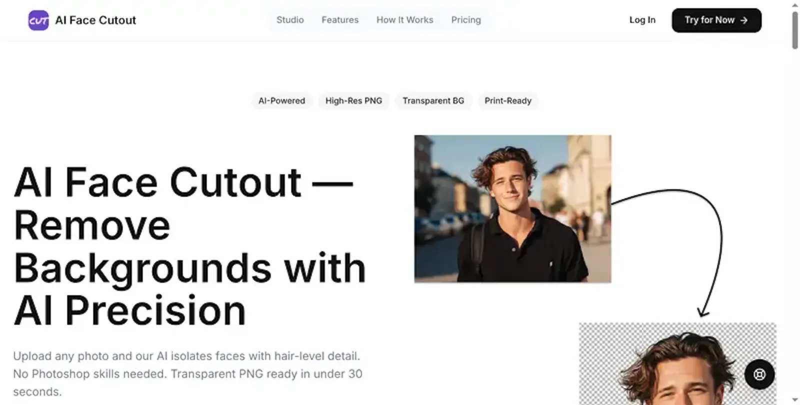 AI Face Cutout screenshot 2