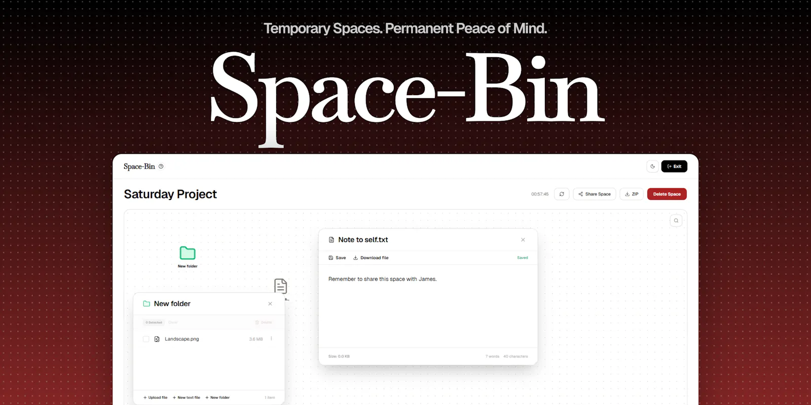 Space-Bin screenshot 2