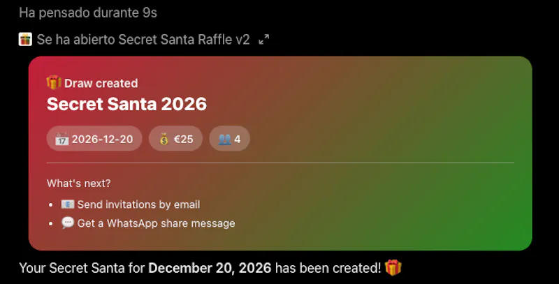 Secret Santa Raffle MCP screenshot 2