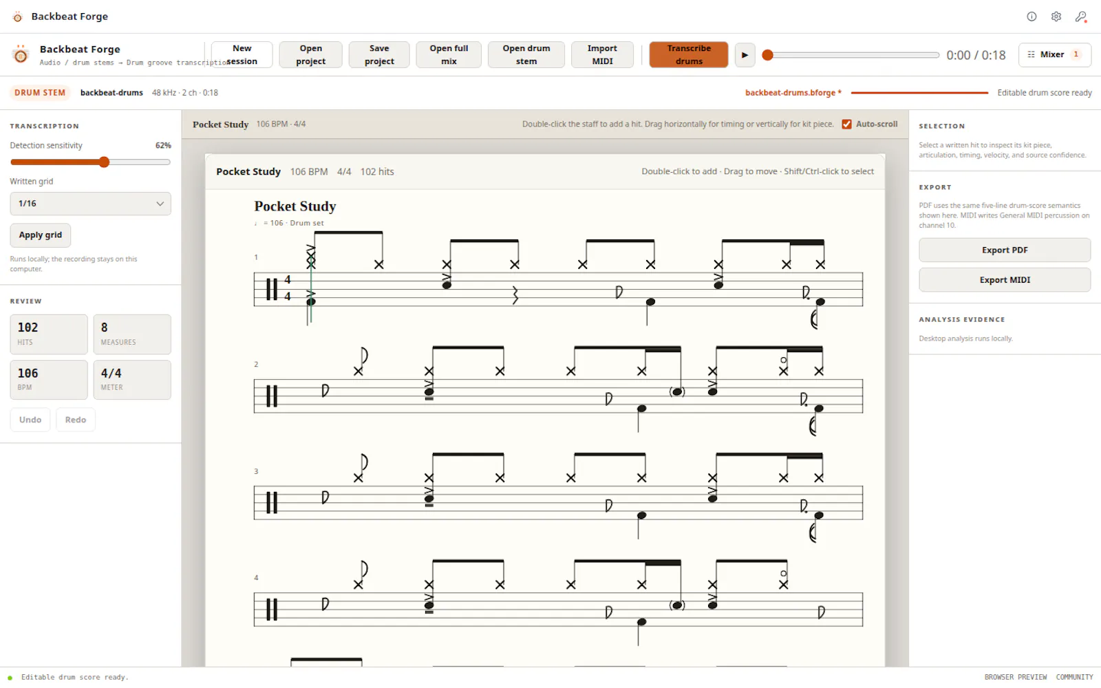 Backbeat Forge screenshot 3