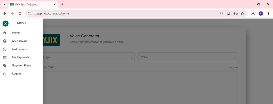 Fyjix TTS - Screenshot 2 showing product features and functionality