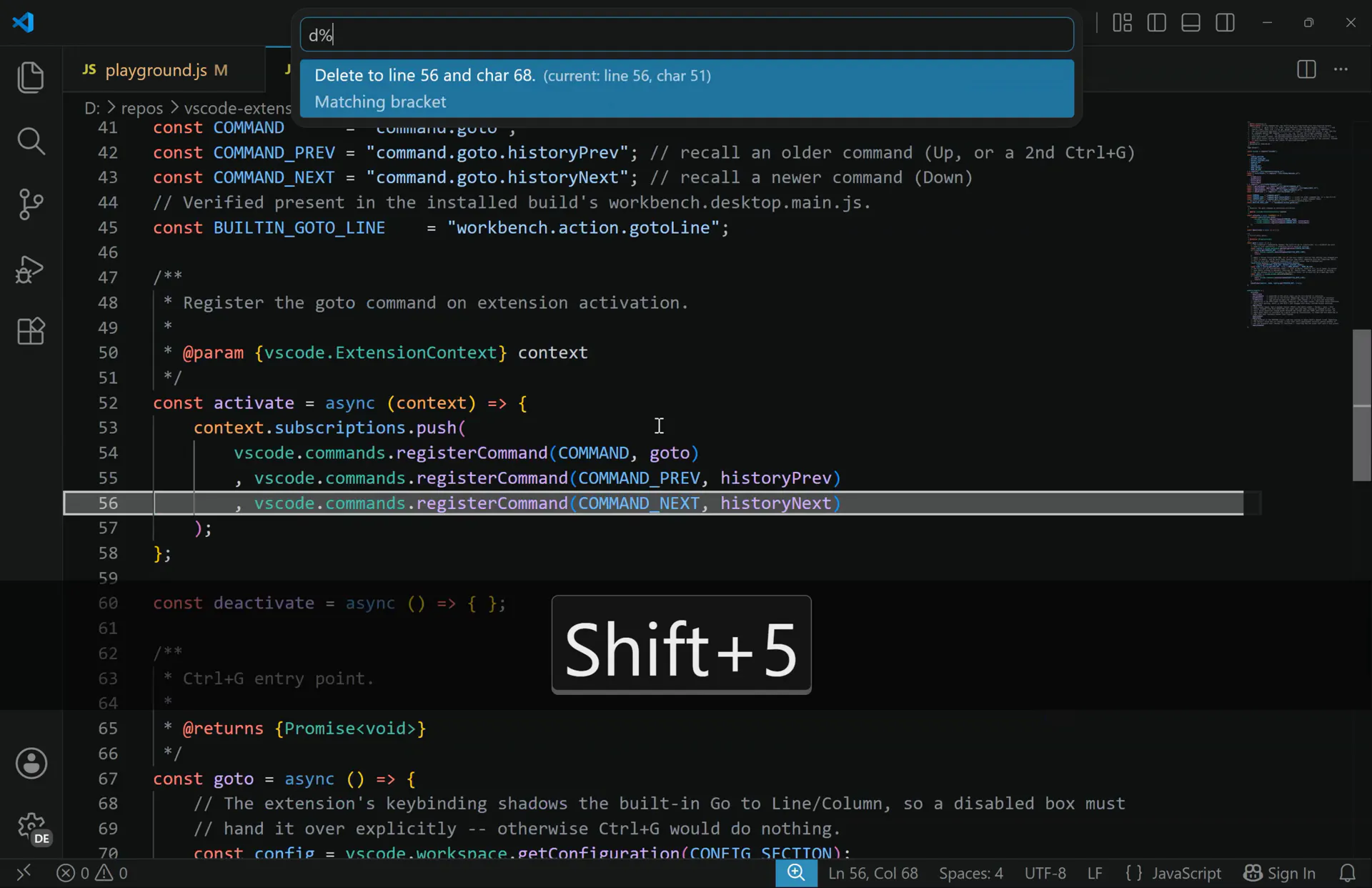 Better Go to Line/Column screenshot