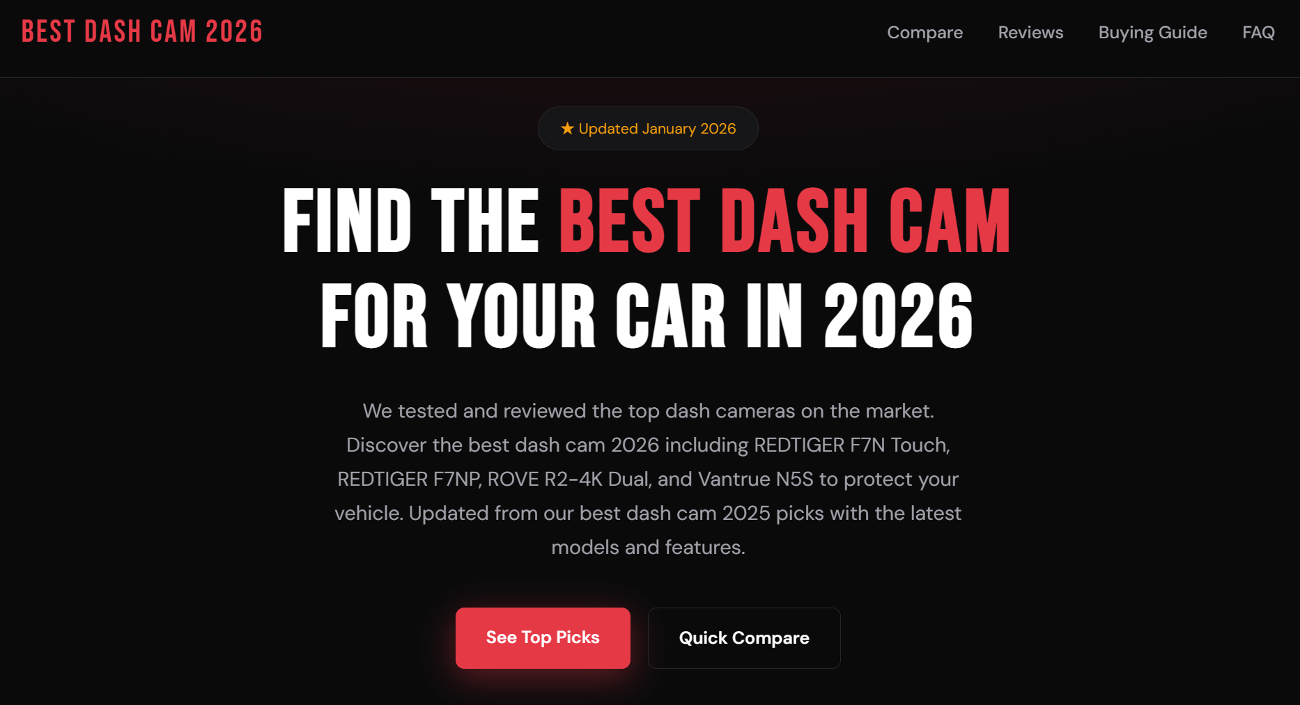 BEST DASH CAM 2026 gallery image