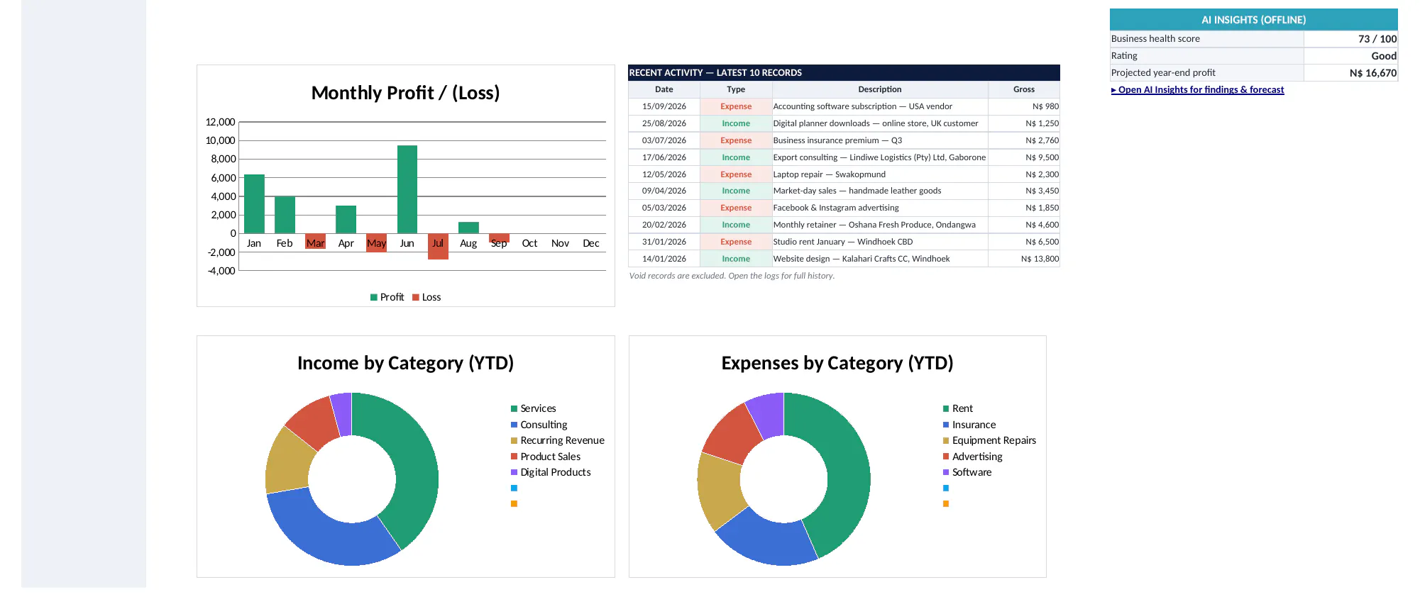 Small Business Bookkeeping System gallery image