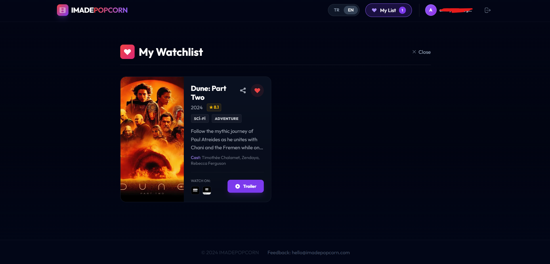 IMADEPOPCORN - Screenshot 3 showing product features and functionality