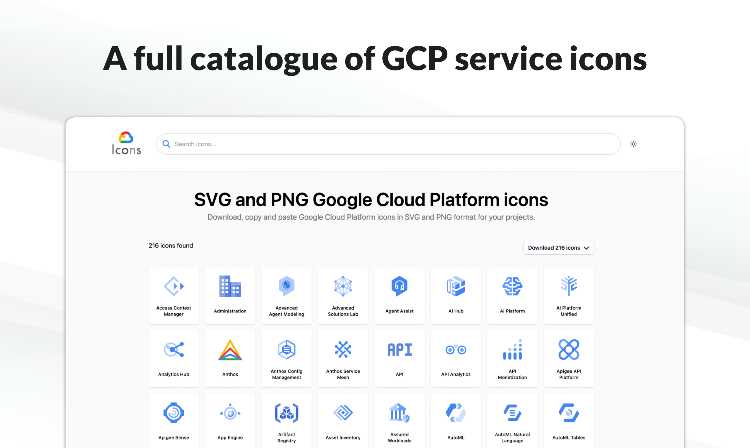 GCP 아이콘 - 기술 다이어그램에 대한 GCP 서비스 아이콘 복사 및 붙여 넣기 미디어 2