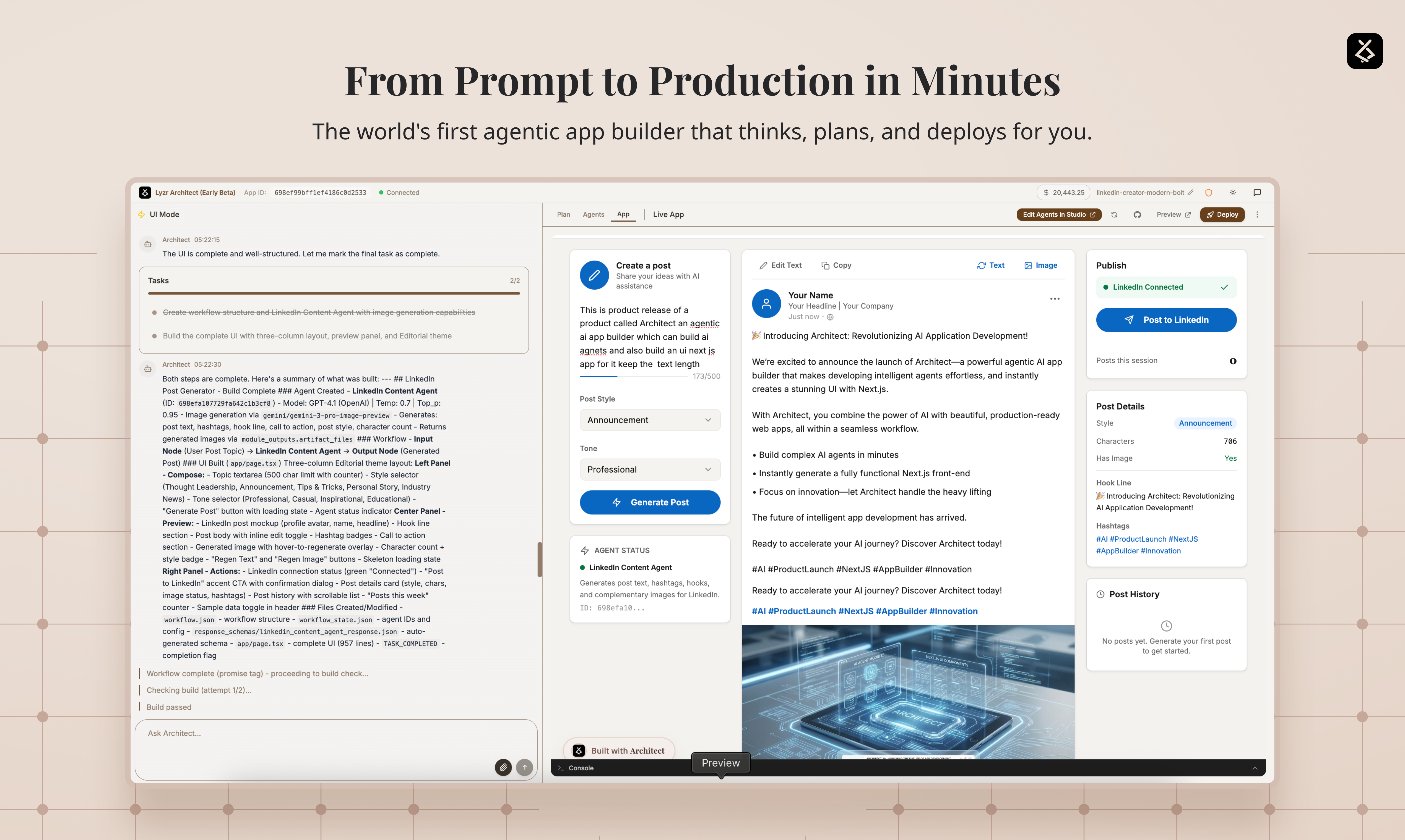 Architect by Lyzr gallery image