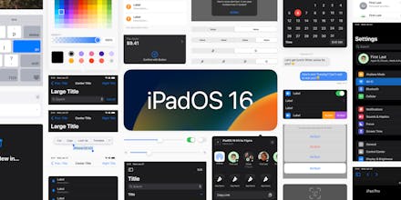 iPadOS 16 UI Kit for Figma gallery image