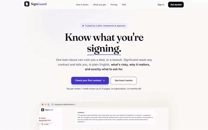 SignGuard screenshot 1
