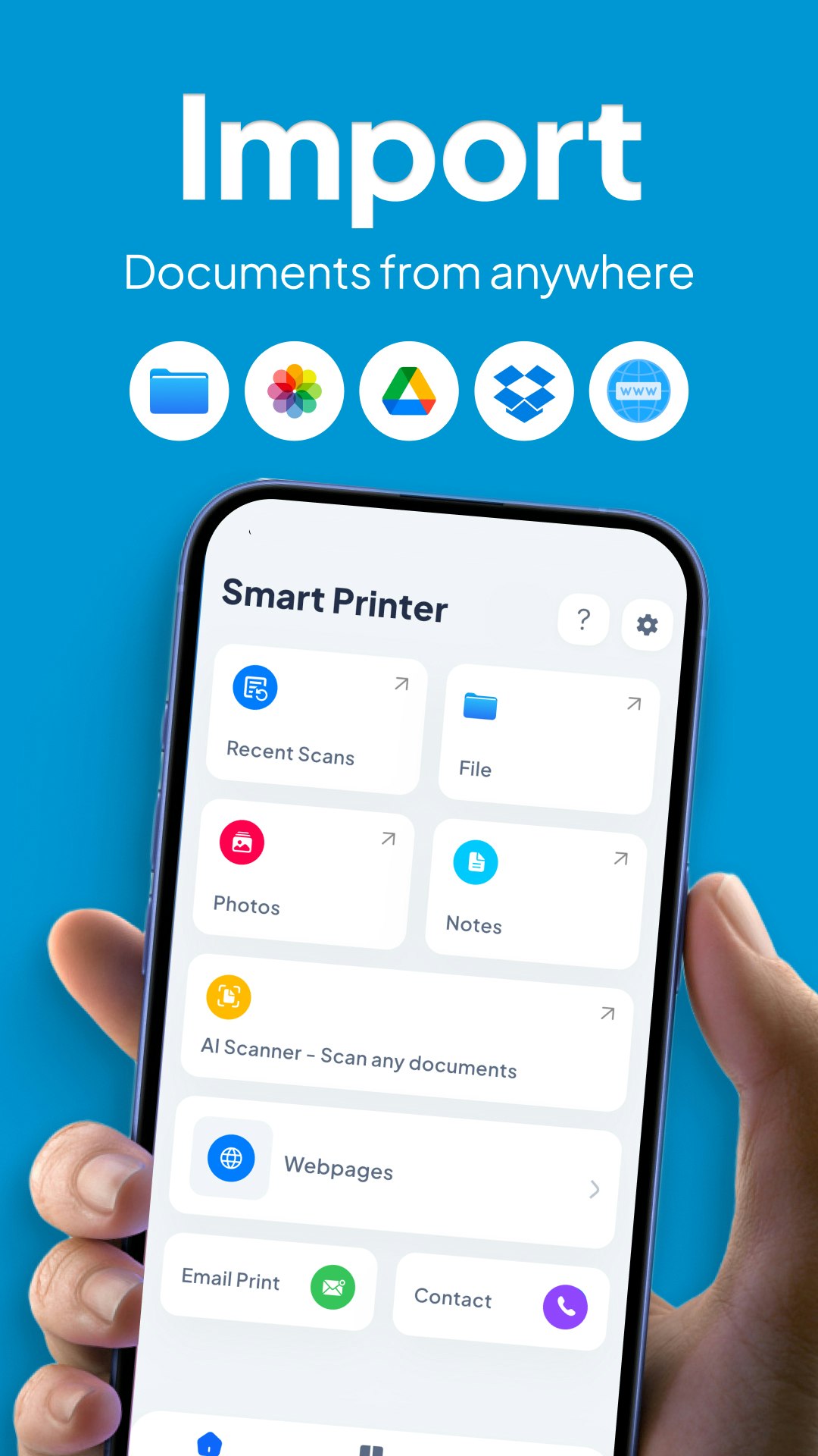 Média Application d'imprimante : imprimer des PDF, des photos - Imprimer, numériser et modifier des documents, des identifiants et des fichiers 2