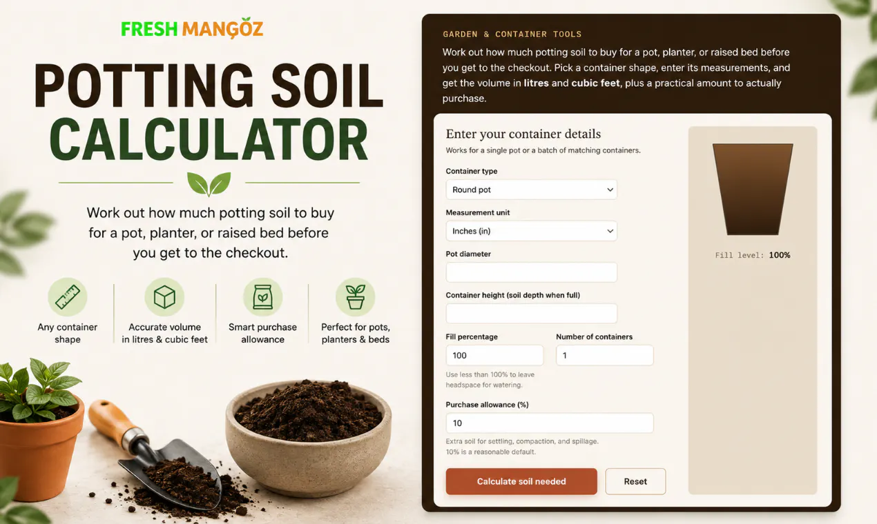 Potting Soil Calculator gallery image