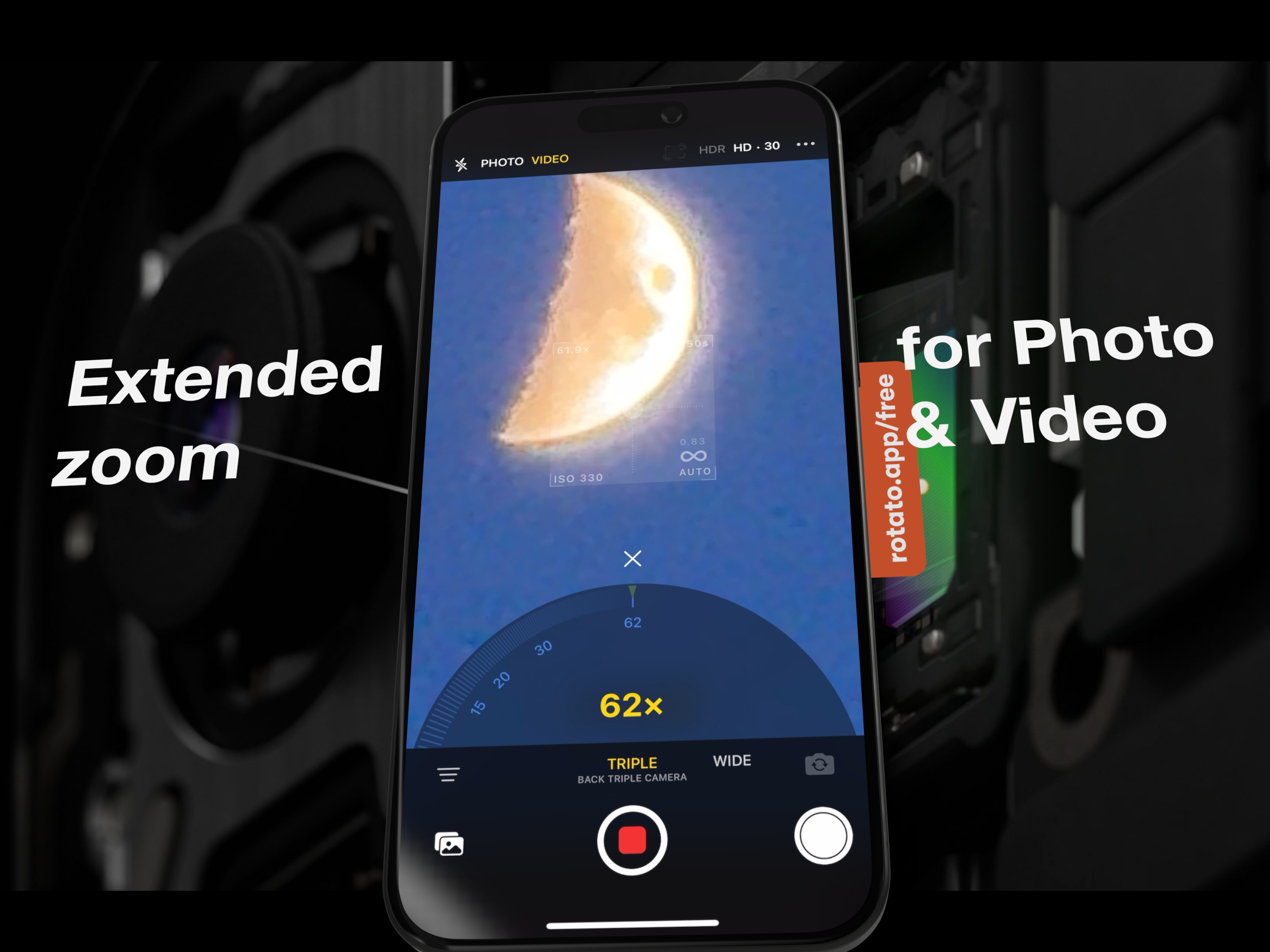 وسائط xZoom.app - كاميرا متقدمة لجهاز iPhone 2