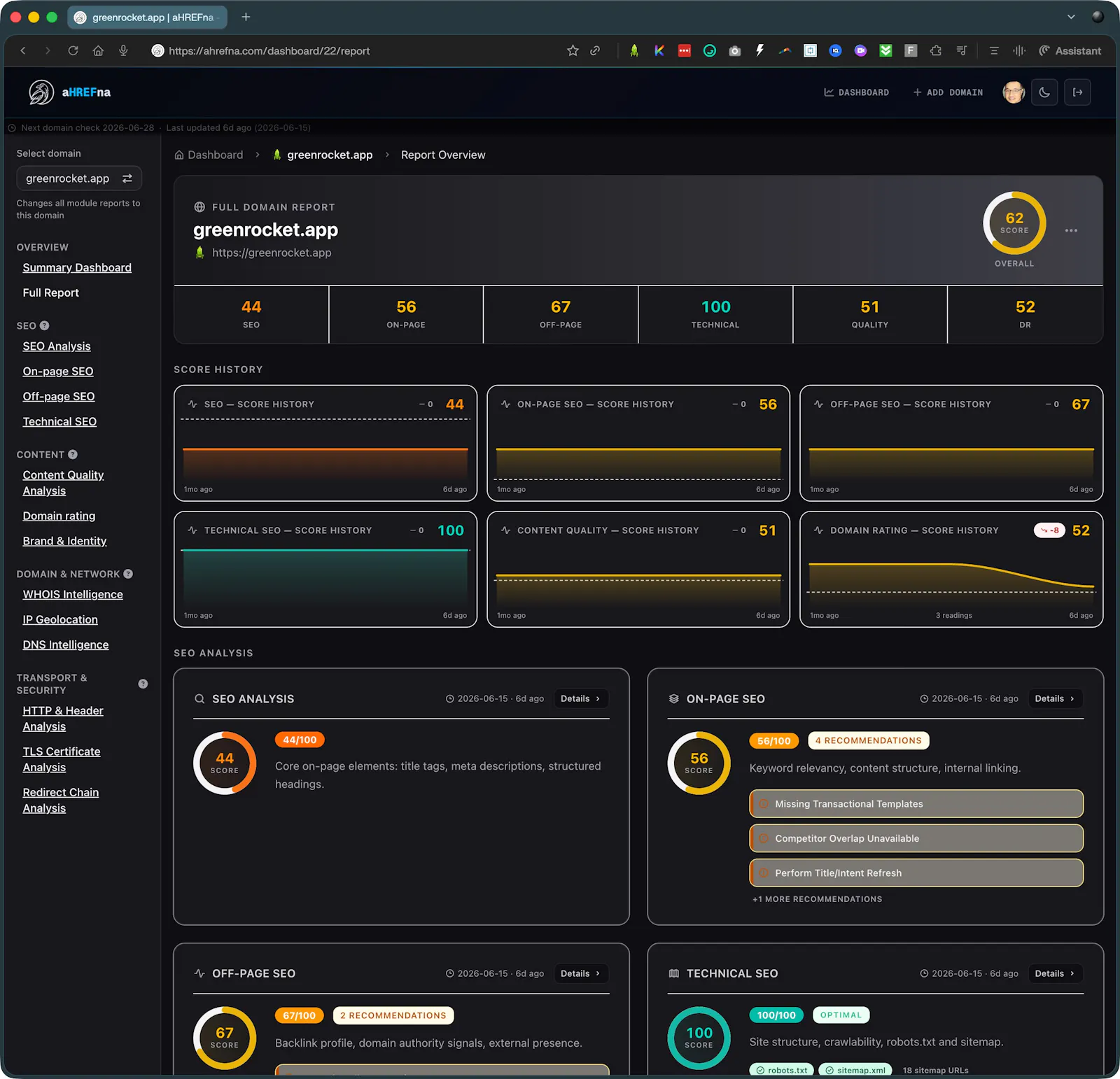 aHREFna screenshot 2