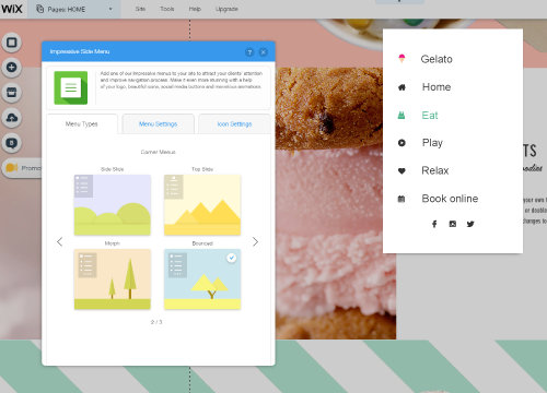 Impressive Site Menu gallery image