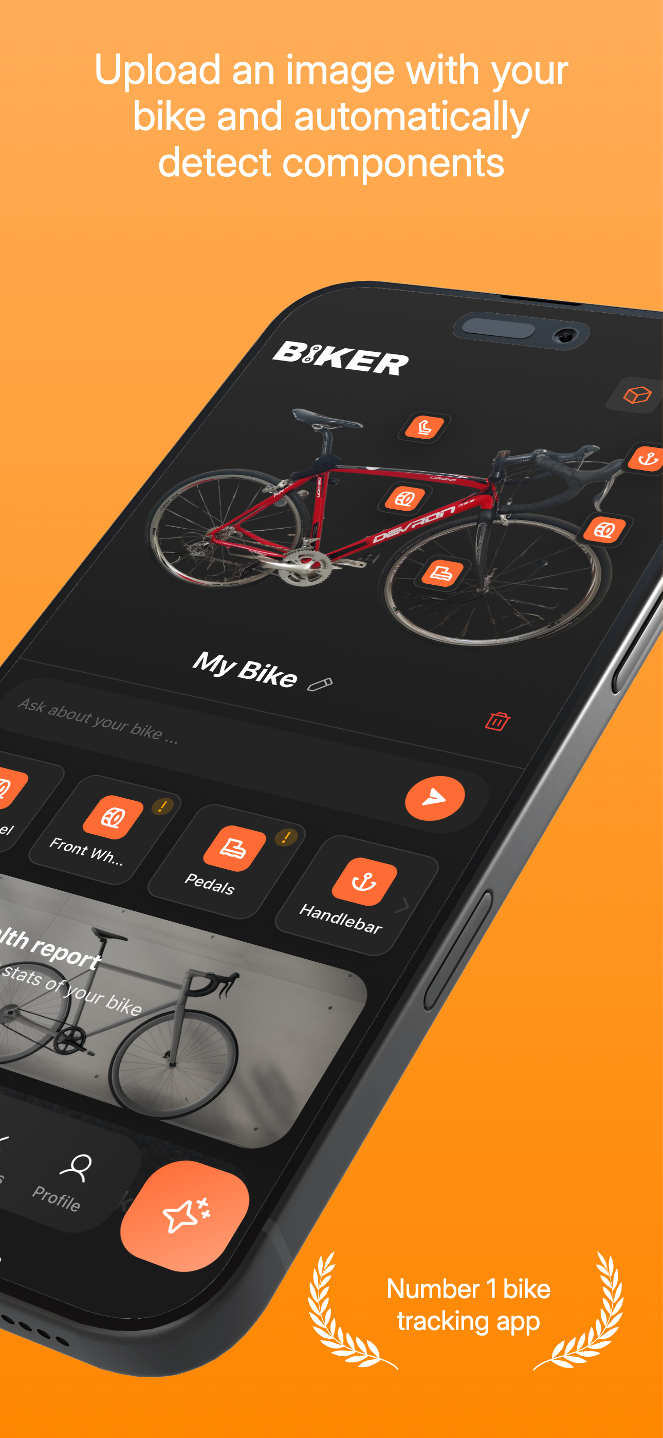 Biker: Track, Maintain, Repair - Screenshot 3 showing product features and functionality